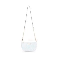 Bolsa Transversal Pequena Glitter Alça Corrente Ajustável Wj