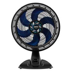 Ventilador Mesa Arno Xtreme Force VB40 3 Velocidades 6 Pás Preto 110V