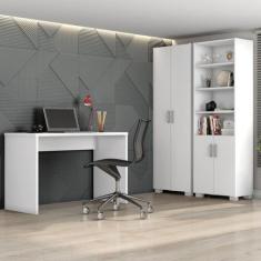 Conjunto Home Office 3 Peças com Escrivaninha Gávea e 2 Armários Espre