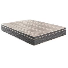 Colchão Queen Molas Ensacadas Espuma D45 Euro Pillow 158x198x25cm Conforto Mega Firme Paropas