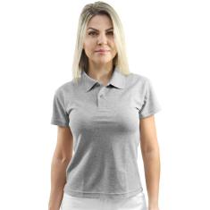 Camiseta Polo Feminina Baby Look