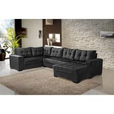 Sofá de Canto com Chaise Bia Império Estofados