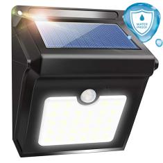 REFLETOR BALIZADOR SOLAR 30W SENSOR DE PRESENÇA EXTERNO