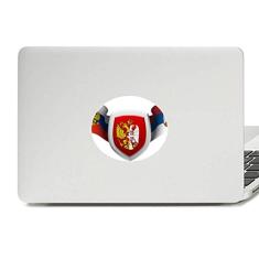 Adesivo de notebook com emblema nacional da Sérvia com emblema de vinil