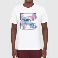 Camiseta Hurley Silk Fill Box Masculina Branco