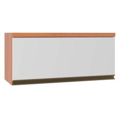 Armário De Geladeira P- Cozinha Aéreo Thela Macadâmia 1 Porta 80cm Freijo-branco - Telasul