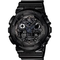 Relógio Casio G-Shock Masculino Anadigi Preto Ga100cf 1Adr