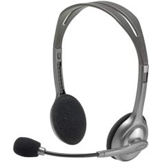 Fone de ouvido estéreo Logitech H111/H110 com microfone com cancelamento de ruído – embalagem a granel