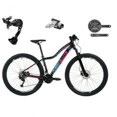 Bicicleta Aro 29 Absolute Hera Feminina Shimano Alívio E Altus 27v F/hidráulicos Garfo Trava - Preto Tam.15
