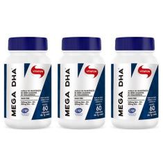 Kit 3X Mega DHA 60 capsulas Vitafor