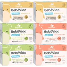 6 Sabonete Vegetal Camomila Arroz Aveia 90G Bebe Vida - Davene