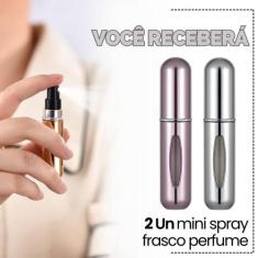 Kit Porta Perfume Mini Frasco 5ml Recarregável Portátil - Escolha Seu 