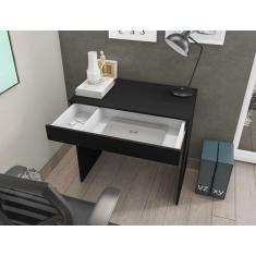 Mesa Para Computador/ Notebook C/ Gaveta Alexa Preto - AJL Móveis