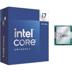 Intel® Novo processador Core™ i7-14700K para desktop para jogos, 20 núcleos (8 núcleos P + 12 núcleos E) com gráficos integrados - desbloqueado