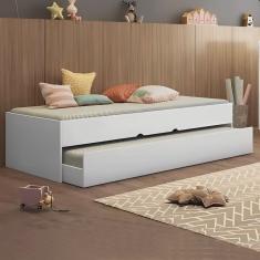 Bicama Cama com Auxiliar Solteiro Branca Chiara Phoenix Baby