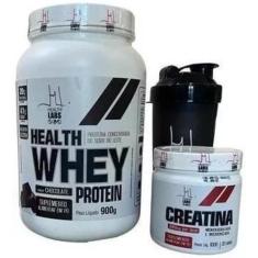 Combo Nutri Whey Protein Creatina Shaker Luva Health Labs - Helalth La