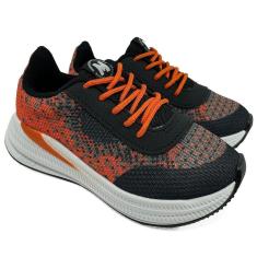 Tênis Infantil Molekinho Têxtil Esportivo - Preto e Laranja - 36-Masculino
