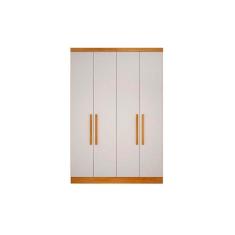 Módulo de Quarto Casal Guarda Roupa c/ 4 Portas e 3 Gavetas Rizon/Linea Cumaru/Fendi 25 - Novo Horizonte