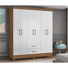 Guarda Roupa Roupeiro Moval Solteiro Panamá Naturale Branco