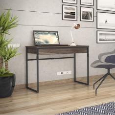 Mesa Escrivaninha para Computador 1 Gaveta Industrial Aço 