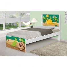 Cama Solteiro Adesivada Dinossauro