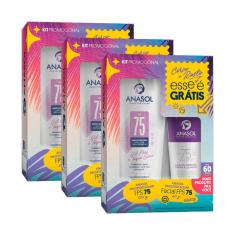Kit 3 und Anasol Protetor Solar FPS 75 200g + Facial 60g