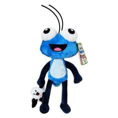 Boneco Pelúcia Bob Zoom E Pipoquinha Com Som Infantil 30Cm - fun, Azul