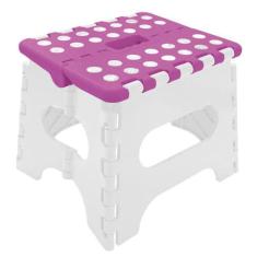 Banqueta Dobrável  Multiuso Buba Rosa - 10642