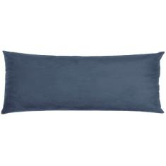Travesseiro De Corpo Body Pillow Veludo 40x130cm Azul Tibet - FASTLAR