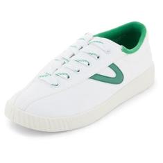 TRETORN Tênis feminino de lona Nylite Plus, Branco/verde/verde, 36