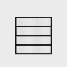 Janela de Alumínio Basculante 80x60cm Hale Esquadrias