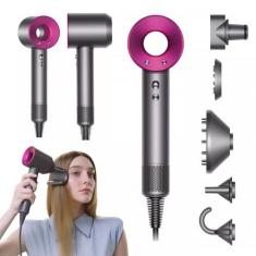 Secador de Cabelo Turbo Silencioso 1600W com íons Negativos 5 Bocais P