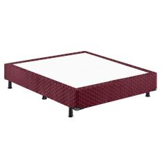 Base Box Casal Strong 38X138X188 Cm Hellen Vermelho