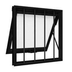 Janela Máximo Ar Com Grade 60x80cm Riobras Preto