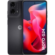Smartphone Moto G24 8/128 - Android 13 e design moderno - Preto - Mo t