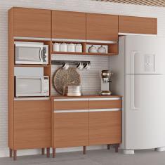 Cozinha Completa Modulada Virginia New 100% MDF Tuboarte 7 Portas e 2 Gavetas