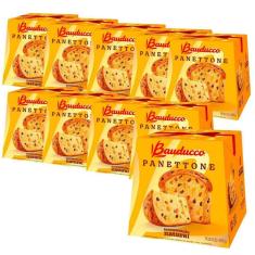 Kit Panetone Bauducco Tradicional Frutas 10 Panettones 400g