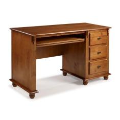 Escrivaninha 3 Gavetas Suporte para Teclado Divisor de Ambiente 50605 