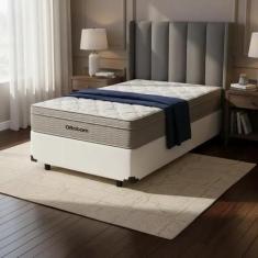 Cama Box Solteiro + Colchão de Molas Ensacadas Ortobom AirTech SpringP