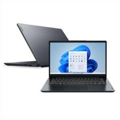 Notebook Lenovo Ideapad, Intel Core i3-1215u, 4GB RAM, SSD 256GB, Tela 14 Polegadas, Windows 11 - 83AF0000BR Abys Blue