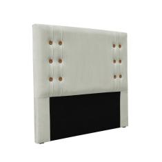 Cabeceira Cama Box Casal 140cm E Recamier Gênova Veludo Prata S04 - D`rossi