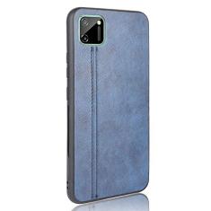 Capa para celular Oppo Realme C11 Proteção robusta 360° Capa de couro liso para Oppo Realme C11