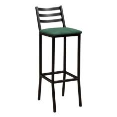 Banqueta Industrial Itália 95 x 30cm Estofada - Gonçalves Decor, Verde