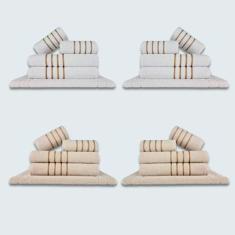 Jogo De Toalhas 20 Ps Coleo Montreal 100% Algodo Br+bg - Toalhas Beka