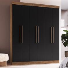 Guarda Roupa Casal 6 Portas 2 Gavetas MDF New York Doripel