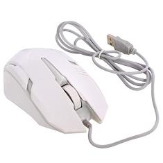 Mouse Gamer Com Fio USB 1600 DPI Luz Led