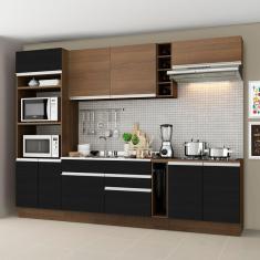 Cozinha Completa Madesa Vicenza com Armário e Balcão (Sem Tampo e Pia)