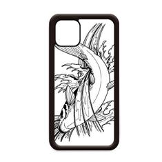 Capa Fish Swimming Satisfied Sea Seaw para iPhone 11 Pro Max para Apple Mobile Case