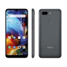 Smartphone Philco Pcs02sg Hit Max 128Gb Space Grey 4G 4Gb Ram Tela 6 C