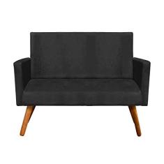 Sofá Retrô Namoradeira Nina 2 Lugares Suede - D'Rossi